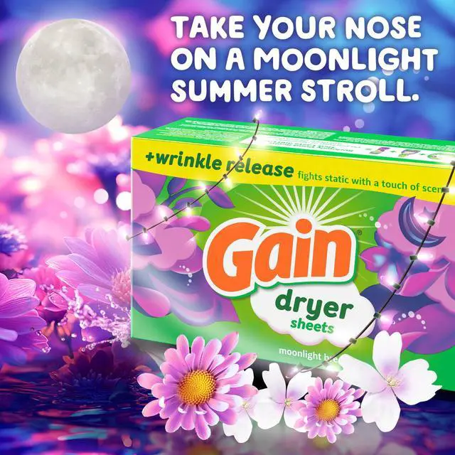 Alt view image 3 of 7 - Gain Dryer Sheets, Moonlight Breeze Scent, 120 Count