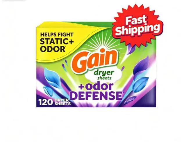 Main image of Gain Fabric Softener Dryer Sheets +Odor Defense, Super Fresh Blast Scent, 120 Count