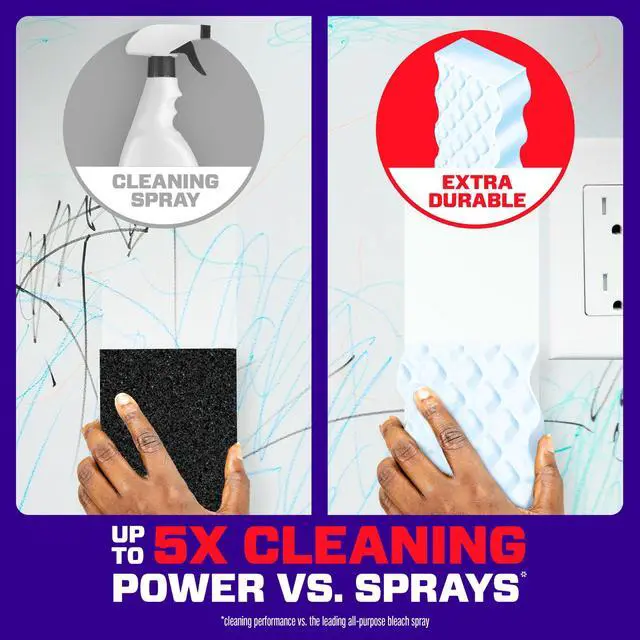 Alt view image 6 of 7 - Mr. Clean Magic Eraser Sponge, Cleaner, Whole Home Extra Durable, 5ct