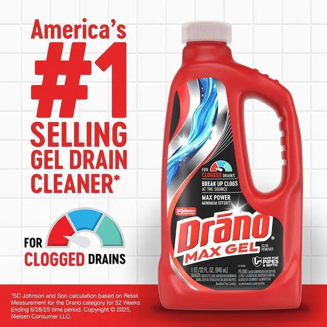Alt view image 4 of 7 - Drano Max Gel Drain Clog Remover, 32 oz, 1 Count