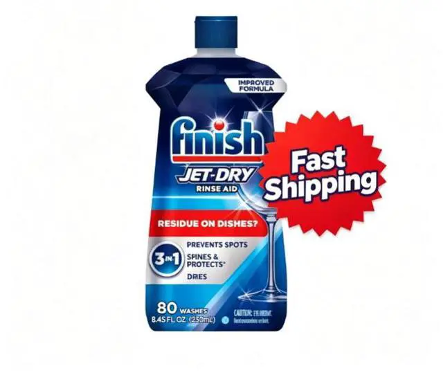 Main image of Finish Jet-Dry Rinse Aid, Dishwasher Rinse Agent and Drying Agent, 8.45 fl oz