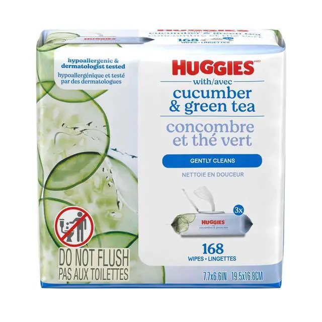 Alt view image 7 of 7 - Scented Wipes with Cucumber & Green Tea, 3 Flip-Top Packs, 168 Total Count