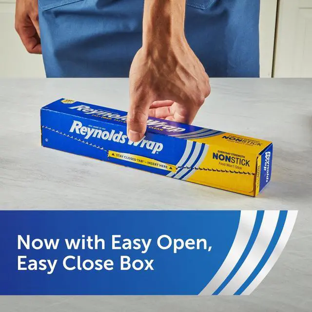 Alt view image 6 of 7 - Reynolds Wrap Non-Stick Aluminum Foil Roll, 12 inches Wide, 50 Sq. Ft.
