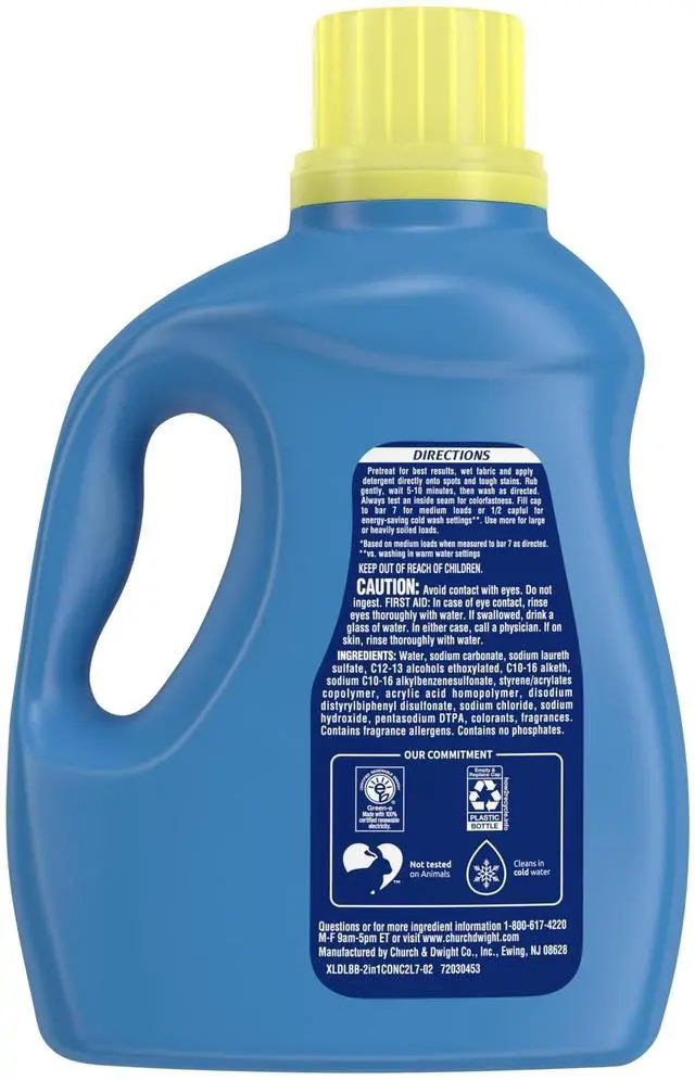 Alt view image 4 of 7 - Xtra Plus Scent of Escape, Lavender & Sweet Vanilla, 63 Loads Liquid Laundry Detergent, 97.7 fl oz
