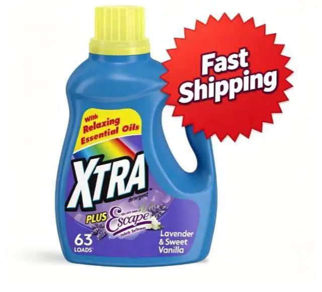 Main image of Xtra Plus Scent of Escape, Lavender & Sweet Vanilla, 63 Loads Liquid Laundry Detergent, 97.7 fl oz