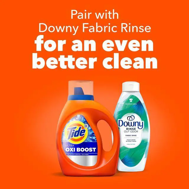 Alt view image 6 of 6 - Tide Laundry Detergent Liquid with Ultra Oxi Boost, Advanced Stain Remover, 27 fl oz, 19 Loads