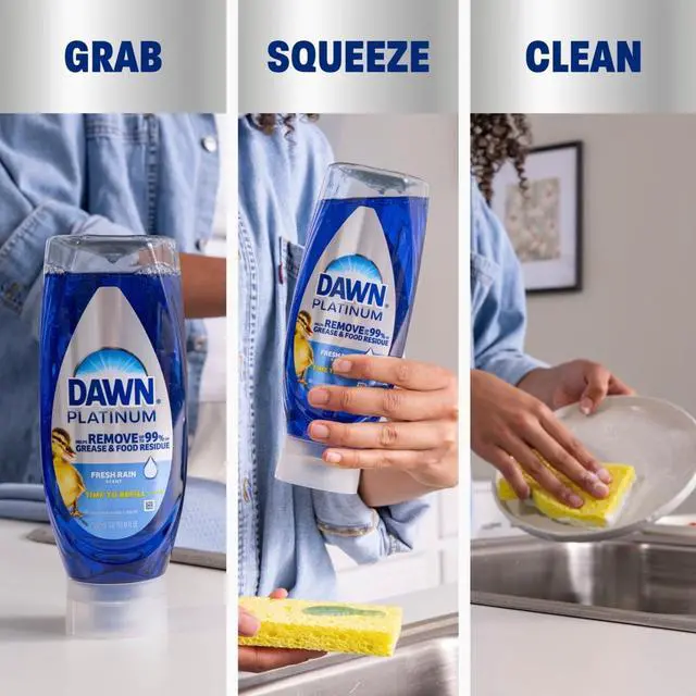 Alt view image 3 of 7 - Dawn Platinum EZ Squueze Dish Soap Fresh Rain,