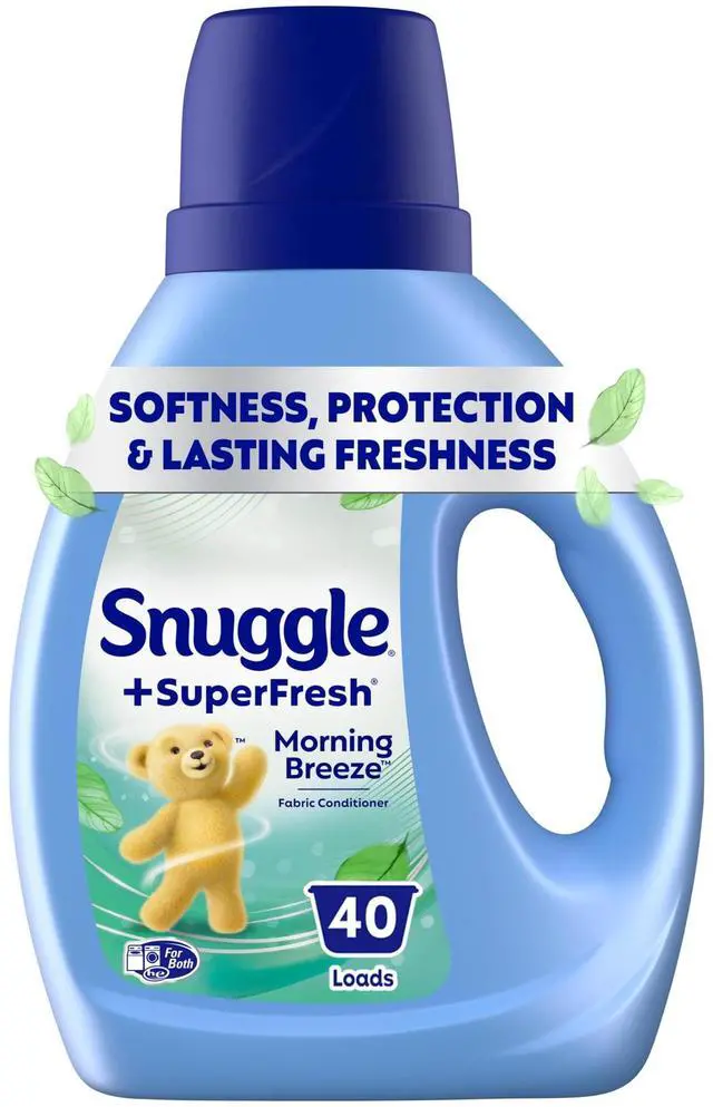 Main image of Snuggle SuperFresh Liquid Fabric Softener, Odor Eliminating, Morning Breeze, 40 Loads