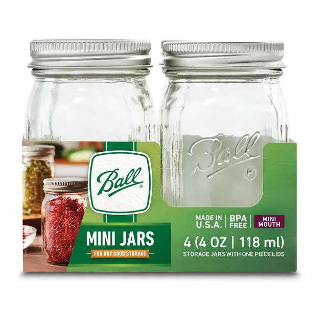 Alt view image 4 of 5 - Ball 4 oz Mini Jars, 4 Count