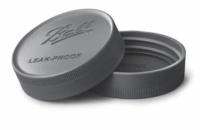 Main image of Ball One-Piece Leak-Proof Regular Mouth Storage Lids, 6-Pack