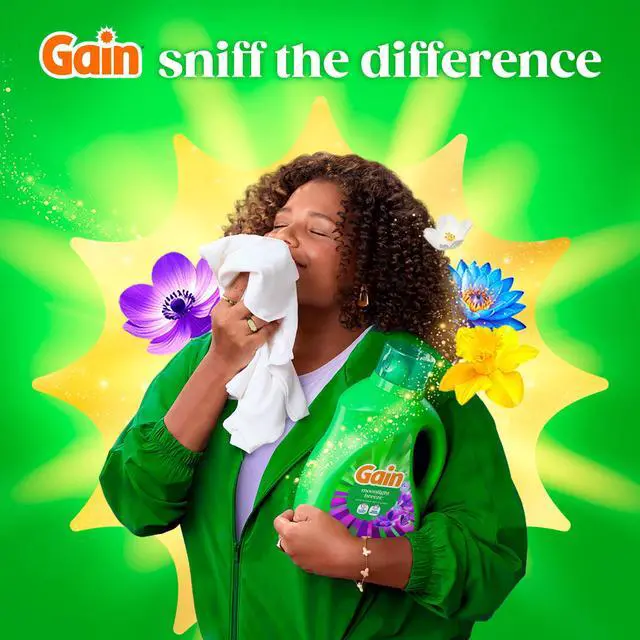 Alt view image 4 of 7 - Gain Laundry Detergent Liquid, Now with Odor Defense, Moonlight Breeze Scent, 39 fl oz, 29 Loads