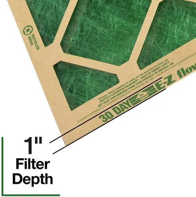 Alt view image 5 of 6 - AAF Flanders 16" x 25" x 1" Nested Glass MERV 1 Air Filter (4 Filters)