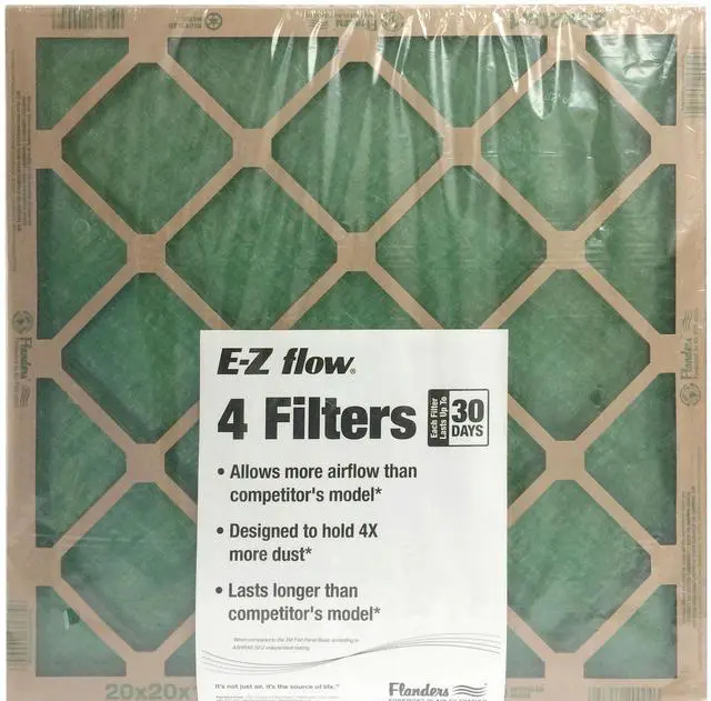 Main image of AAF Flanders 16" x 25" x 1" Nested Glass MERV 1 Air Filter (4 Filters)