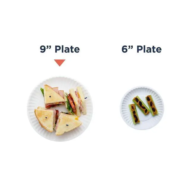 Alt view image 4 of 5 - Great Value Coated Disposable Paper Plates, 9 in, 100 Count
