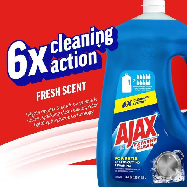 Alt view image 7 of 7 - Ajax Extreme Clean Foaming Dish Soap, Deep Cleaning, Grease-Cutting, 85 fl oz