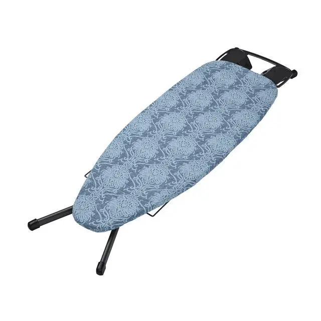 Alt view image 7 of 7 - Better Homes & Gardens Ironing Board Cover-18x54, Cotton,Recycled Polyester Felt Padded, Reversible,Scorch Resistant, MulticolorDamask Blue/Gray Patern to Solid Blue,Cover Only-Boards Sold Separately