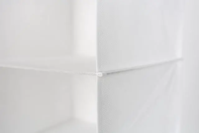 Alt view image 7 of 7 - Mainstays 6 Shelf Non-Woven Hanging Closet Organizer Shelf Dividers, Arctic White