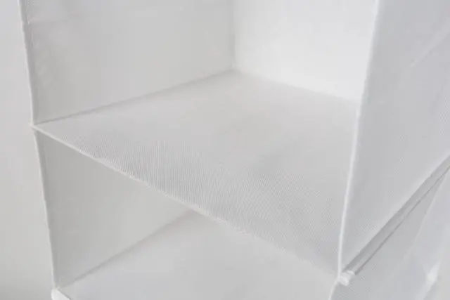 Alt view image 6 of 7 - Mainstays 6 Shelf Non-Woven Hanging Closet Organizer Shelf Dividers, Arctic White