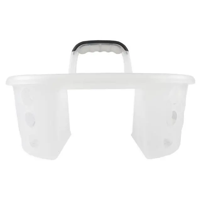 Alt view image 4 of 6 - Mainstays Portable Shower Caddy Frosty Plastic