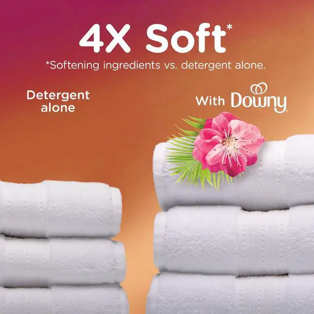 Alt view image 4 of 6 - Downy Ultra Soft and Fresh Liquid Fabric Softener, Island Hibiscus and Mango Scent, 93 fl oz, 138 Loads