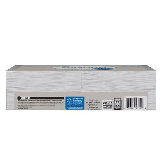 Alt view image 3 of 7 - (3 pack) Great Value Disposable Paper Napkins, White, 12 in x 12 in, 250 Count