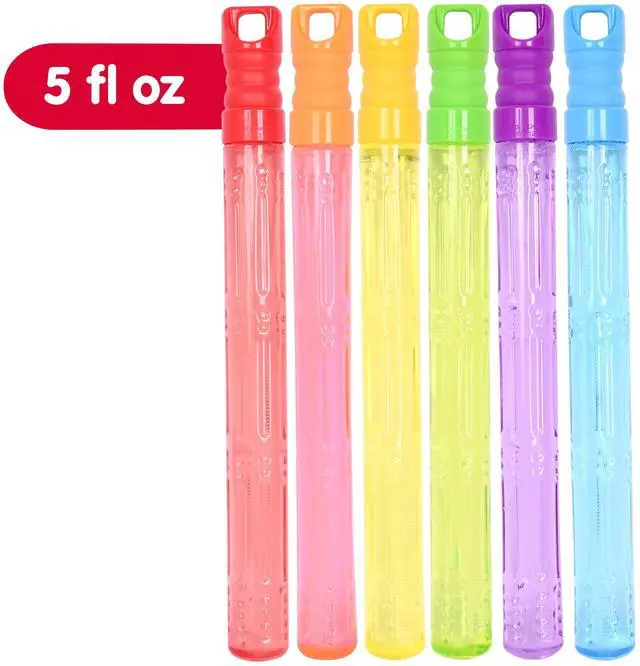 Main image of Play Day Bubble Wand with 5 fl oz, 6 Pack Multicolor for Children Ages 3+