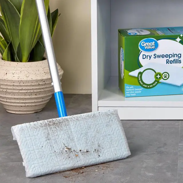 Alt view image 3 of 7 - Great Value Dry Sweeping Cloth Refills, 52 Count