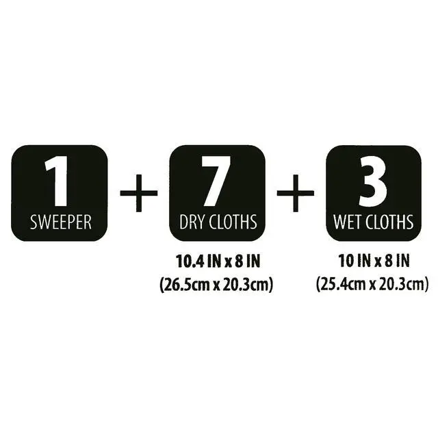 Alt view image 6 of 7 - Great Value Wet & Dry Mop Sweeper Kit, (1 Mop Kit, 10 Pad Refills)