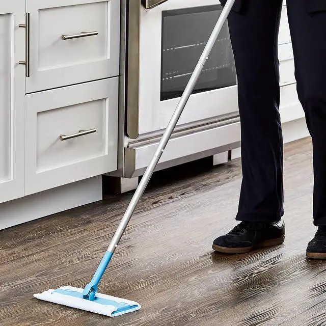 Alt view image 3 of 7 - Great Value Wet & Dry Mop Sweeper Kit, (1 Mop Kit, 10 Pad Refills)