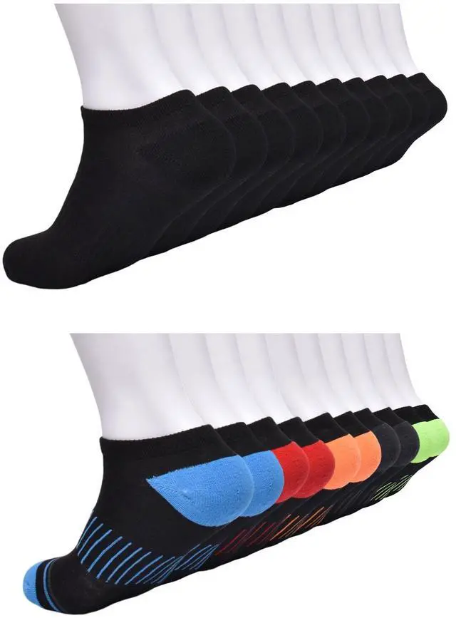 Alt view image 5 of 6 - Wonder Nation Boys No Show Socks, 20-Pack, Sizes S (6-10.5) - L (4-10)