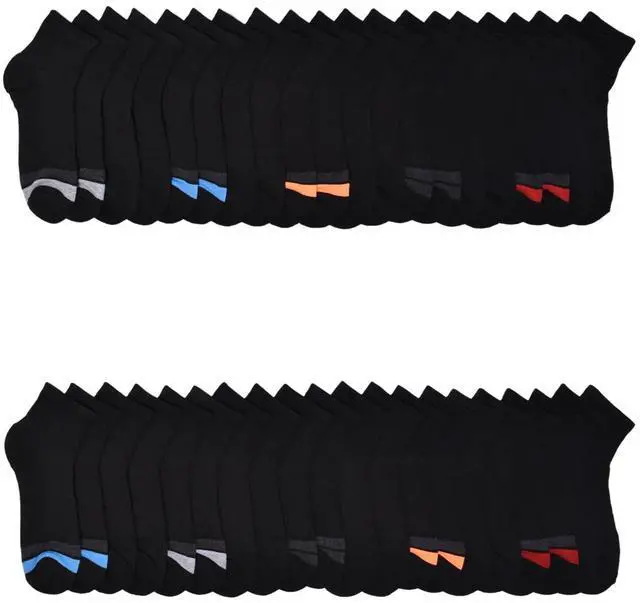 Main image of Wonder Nation Boys Ankle Socks, 20-Pack, Sizes S (6-10.5) - L (4-10)