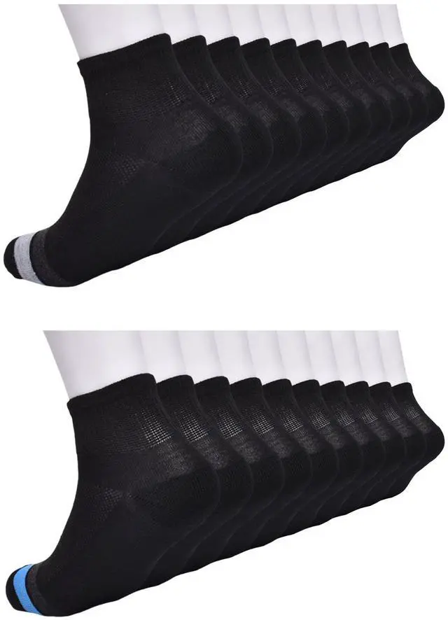 Alt view image 4 of 6 - Wonder Nation Boys Ankle Socks, 20-Pack, Sizes S (6-10.5) - L (4-10)