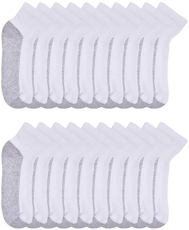 Alt view image 4 of 6 - Wonder Nation Boys Cushioned Ankle Socks, 10 Pack, Sizes S (4-8.5) - L (3-9)