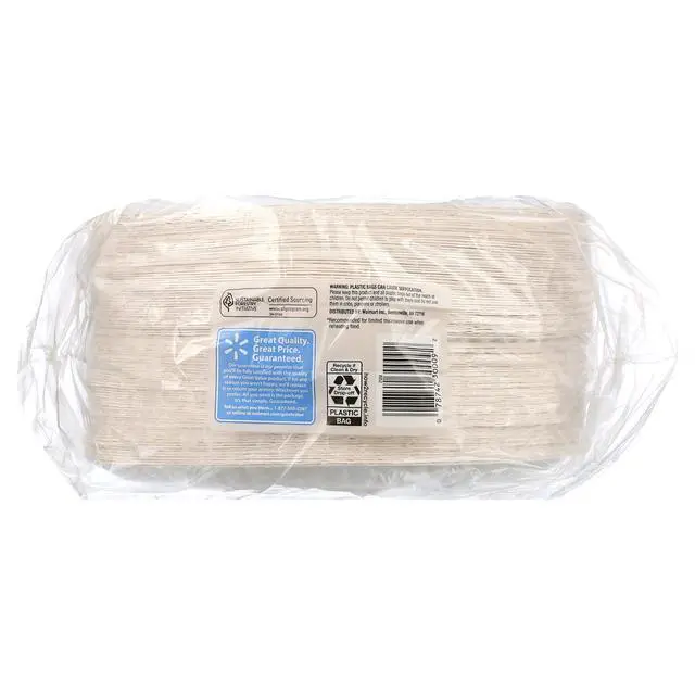 Alt view image 5 of 7 - Great Value Uncoated Paper Plates, 9 in, 300 Count