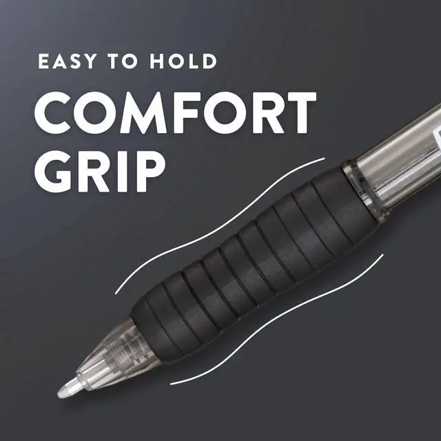 Alt view image 2 of 6 - Paper Mate Profile Retractable Ballpoint Pens, 1.4 mm Bold Point, Black, 8 Count