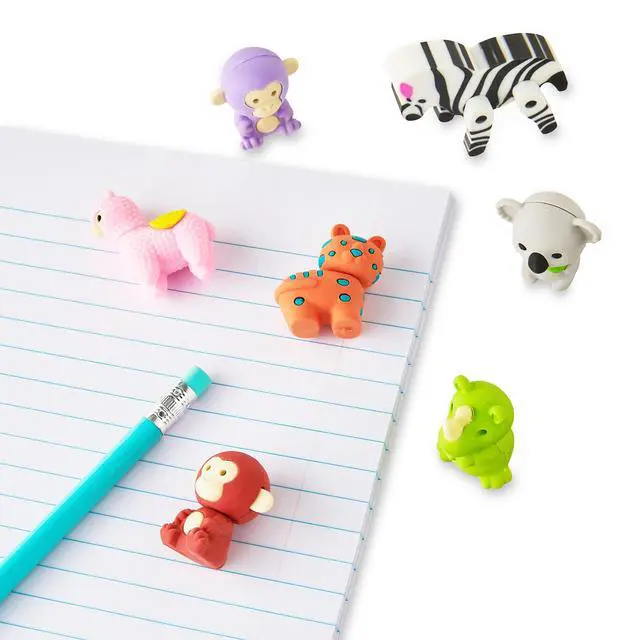 Alt view image 5 of 6 - Pen+Gear Animal Erasers, 25 Count