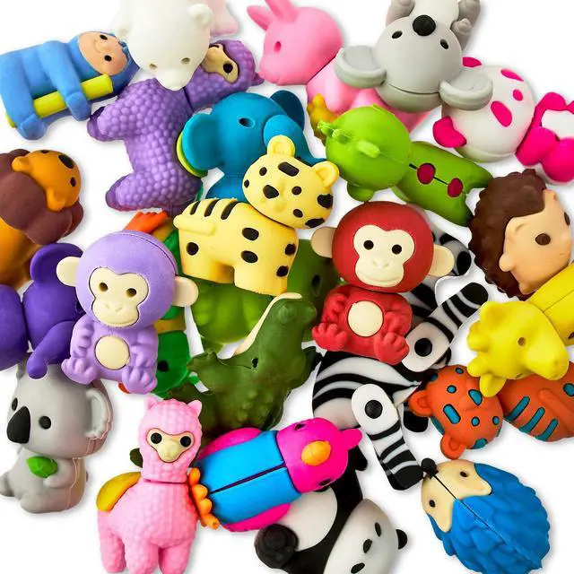 Alt view image 6 of 6 - Pen+Gear Animal Erasers, 25 Count
