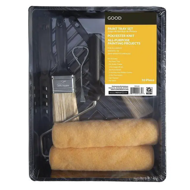 Alt view image 3 of 5 - Good 10-Piece Knit Polyester Paint Tray Kit