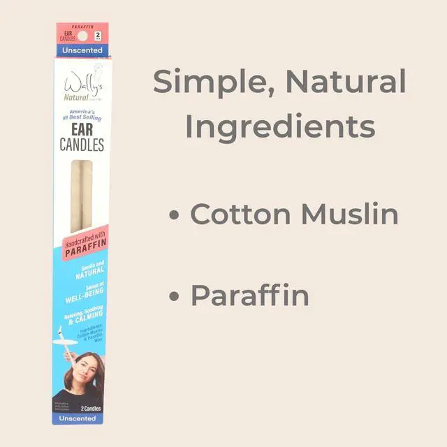 Alt view image 2 of 7 - Wally's Natural Unscented Paraffin Ear Candles, 2 pack