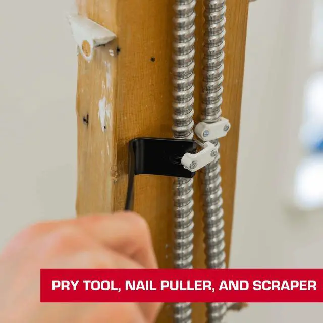 Alt view image 3 of 7 - Hyper Tough 3-piece Pry Bar Set with Nail Pull, 5-1/2, 7-1/2, 9-1/2-inch