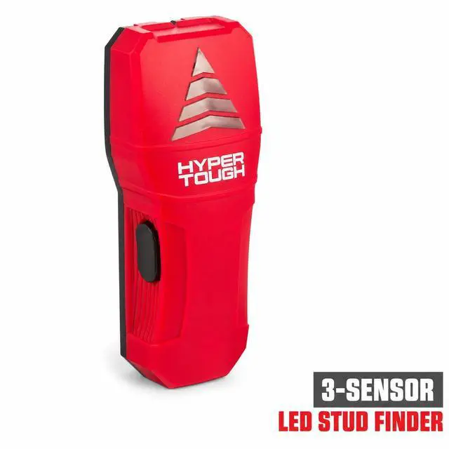 Main image of Hyper Tough 3-Sensor Stud Finder Wall Scanner, Wood & Metal Stud Detector, Center Finder