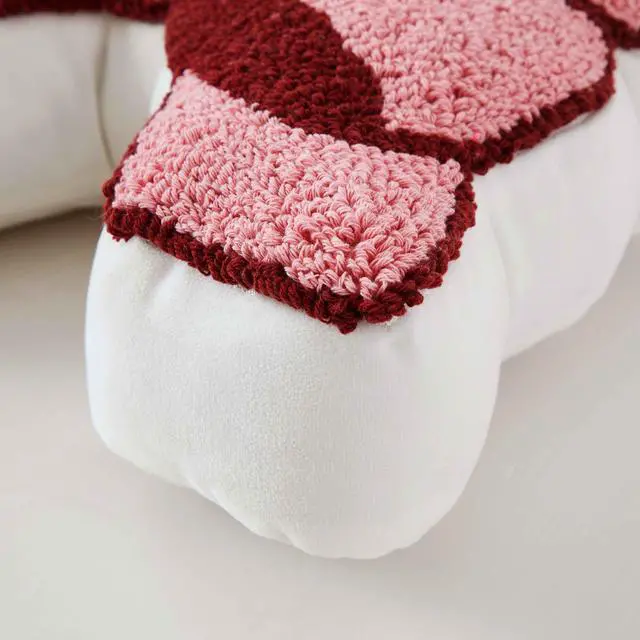 Alt view image 2 of 6 - Mainstays 16 in x 13 in Pink Bow Decorative Throw Pillow