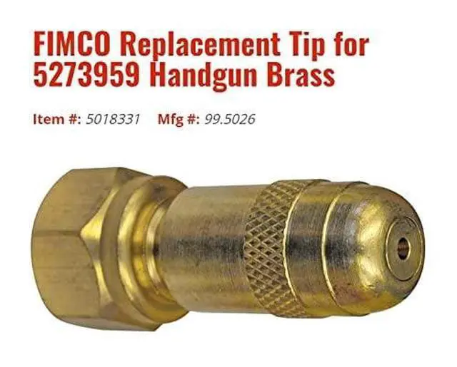 Alt view image 4 of 5 - Fimco 5273959 Pistol Grip Handgun with X-26 Tip, 18" Aluminum Wand, Adjustable Pattern Tip, Flow Rate Up To 5.G.P.M., 300 P.S.I.