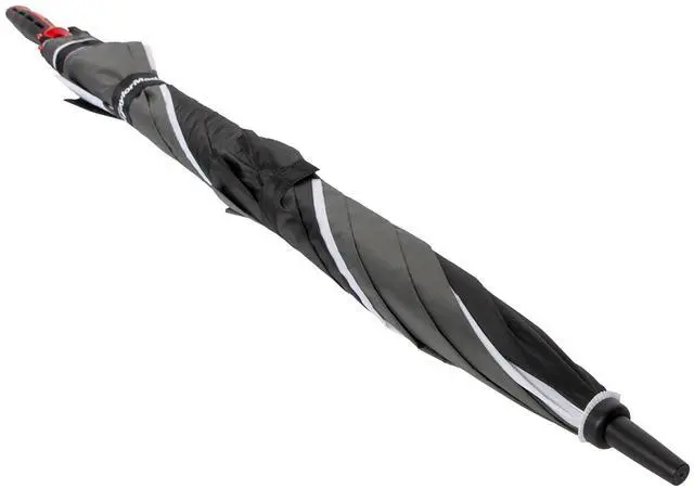 Alt view image 5 of 5 - TaylorMade 68-inch Auto Open Vented Golf Umbrella, Black/White