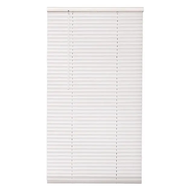 Alt view image 7 of 7 - Mainstays 1" Cordless Vinyl Light Filtering Mini Blinds, White, 29" W x 64" L