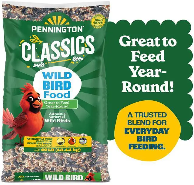 Main image of Pennington Classic Wild Bird Feed and Seed, 40 lb. Bag, 1 Pack