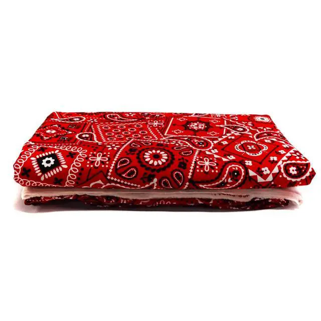 Alt view image 4 of 7 - Waverly Inspirations 45" (3 Yards Cut) 100% Cotton Printed Bandana Craft Fabric, Red