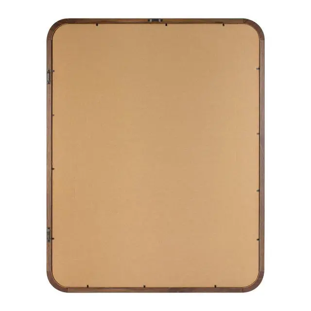 Alt view image 4 of 6 - Mainstays 18x24 Picture Frame Walnut Wood Matted Rounded Corners Wall Photo Frame