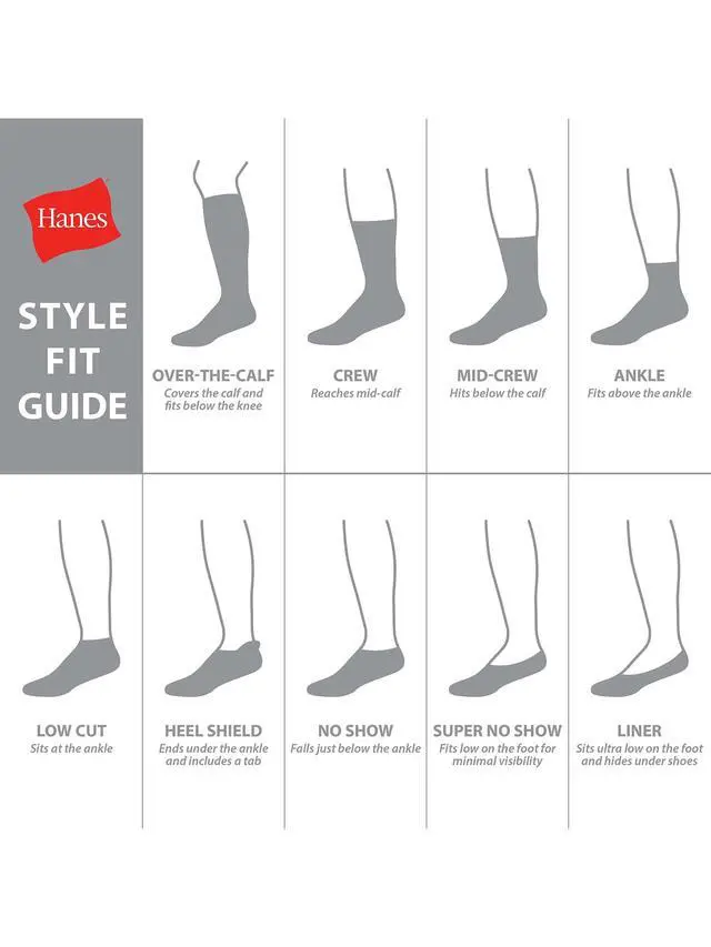 Alt view image 3 of 6 - Hanes Men's Double Tough Durability Over-the-Calf Socks, 12-Pack, Size 6-12