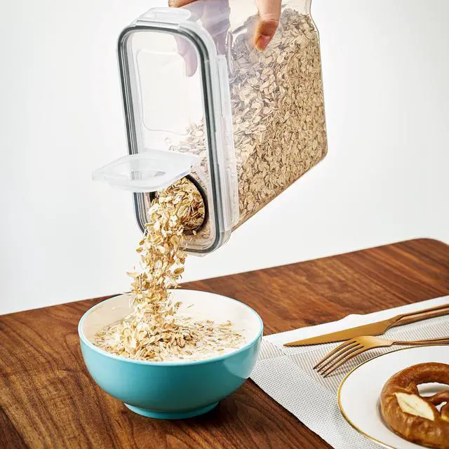Alt view image 4 of 6 - Sorbus 4-Pack Food Storage Dispenser Containers Airtight, BPA-Free For Pantry, Cereal, Pasta, Dry Food